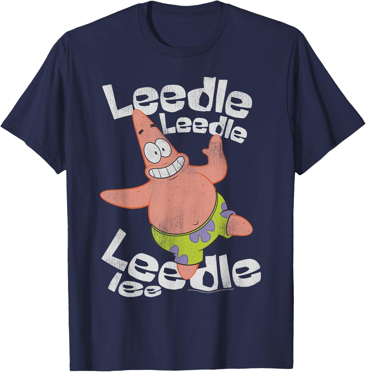 SpongeBob SquarePants Singing Patrick Leedle T-Shirt - T-Shirt | Navy