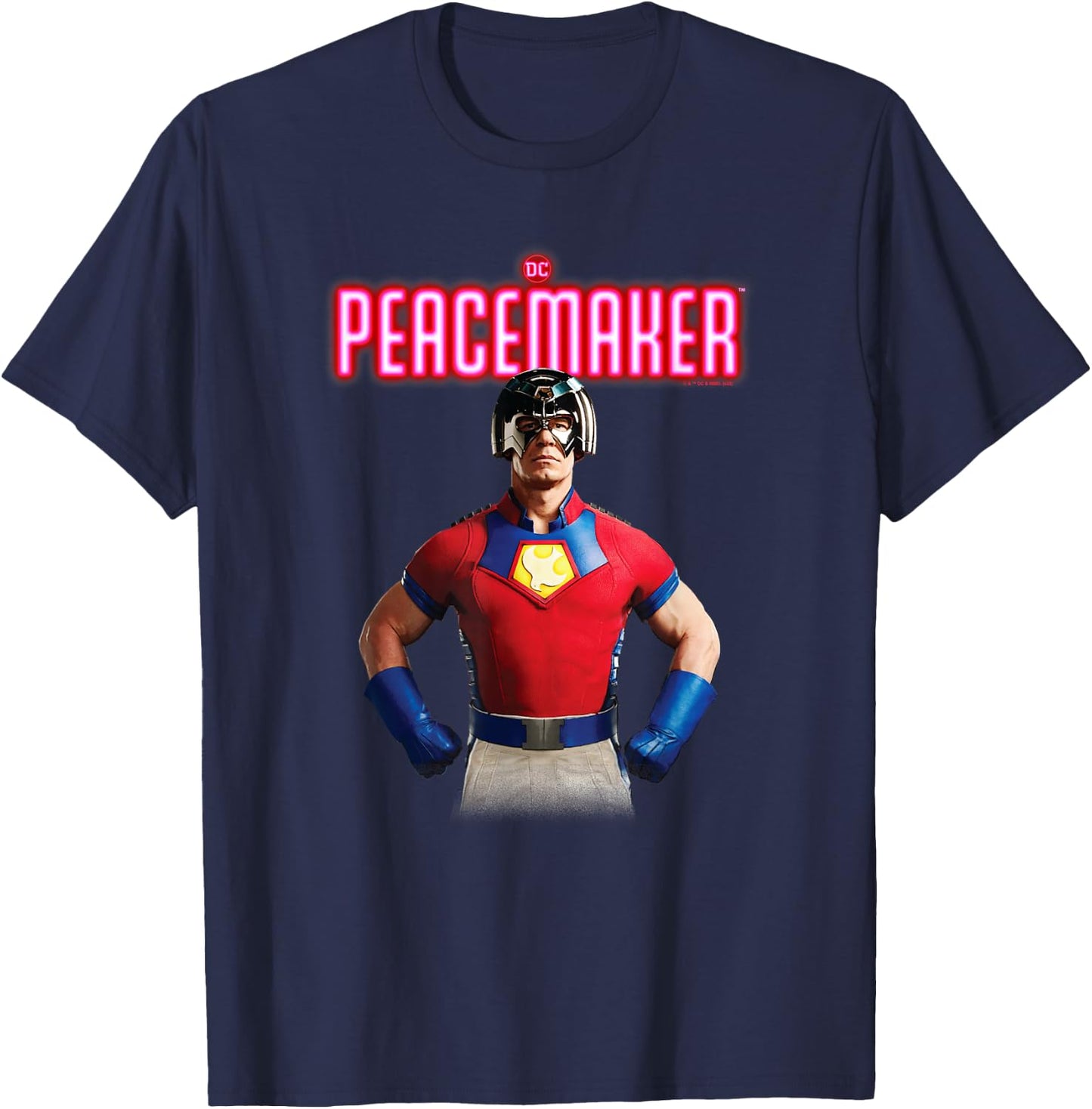 Peacemaker Hero Pose Portrait T-Shirt - T-Shirt | Navy