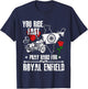 You Ride Fast & Pray Hard For Royal Enfield T shirt T-Shirt - T-Shirt | Navy
