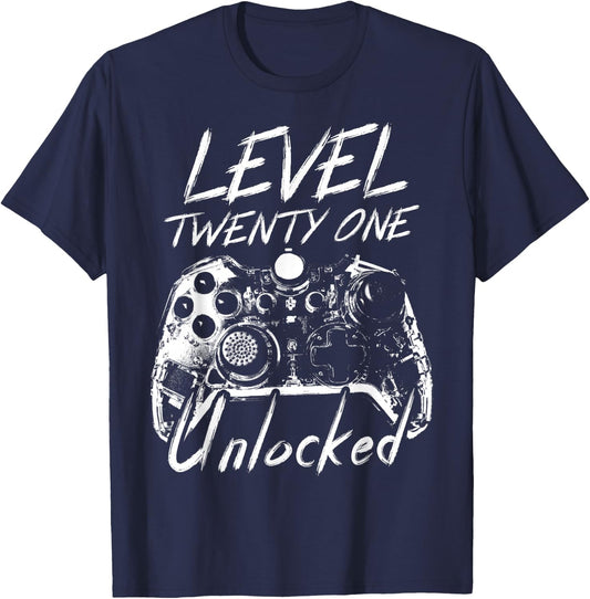 Funny 21st Birthday Gift 21 Year Old Birthday 21st Birthday T-Shirt - T-Shirt | Navy