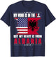 American Grown Patriot Albanian American from Albania T-Shirt - T-Shirt | Navy