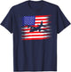 Patrioctic C-130 Hercules Airplane Shirt | USA Airplane Gift T-Shirt - T-Shirt | Navy