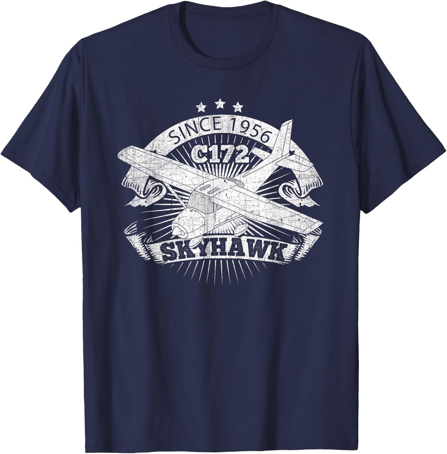 Plane Shirts Aircraft Shirt: C172 Skyhawk T-Shirt - T-Shirt | Navy