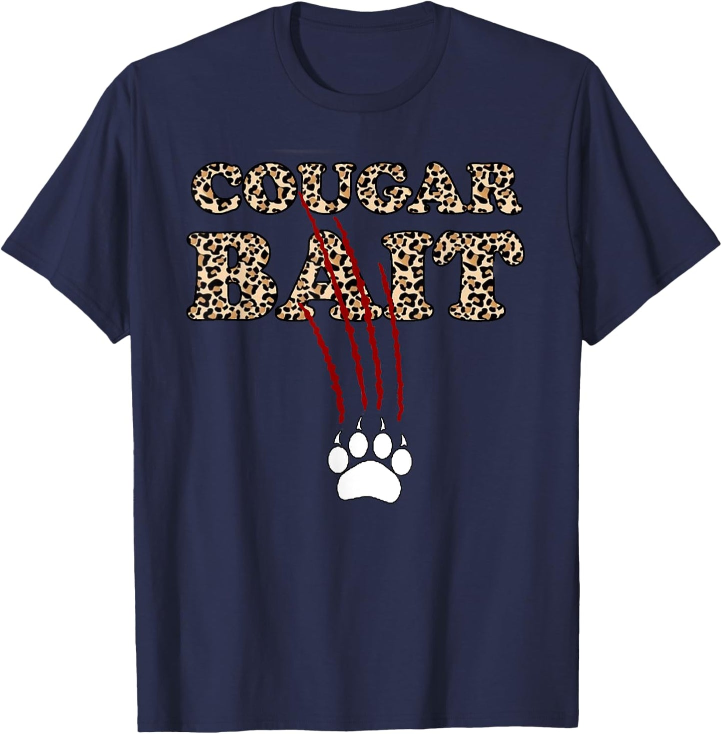 Cougar Bait Funny Halloween Costume Older Woman Younger Man T-Shirt - T-Shirt | Navy