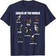 Eagles Of The World Educational Large Bird Animal T-Shirt - T-Shirt | Navy
