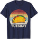 Vintage Retro Taco Tuesday T-Shirt - T-Shirt | Navy