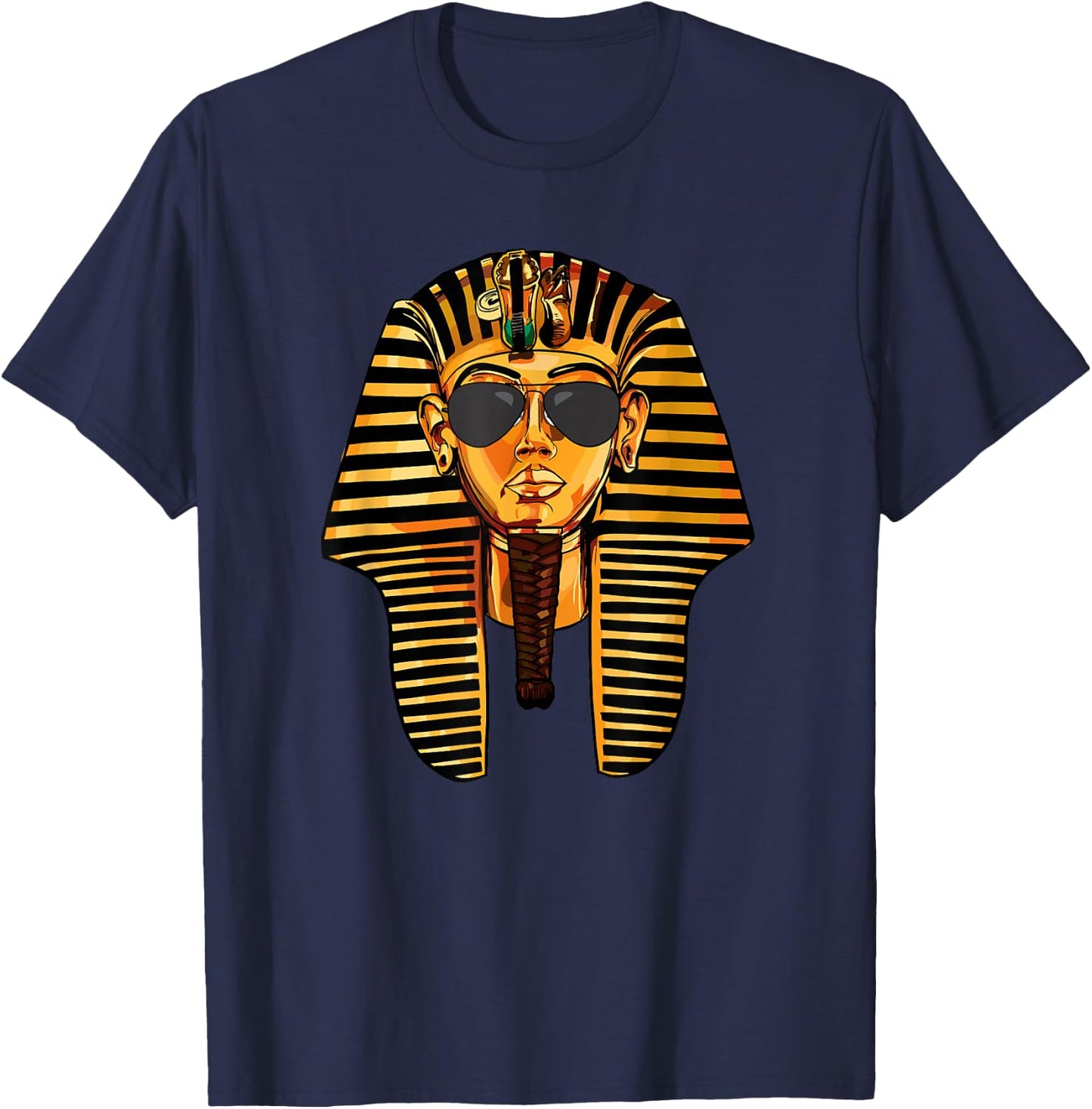 King Pharaoh Tutankhamun Sunglasses King TUT Sunglasses T-Shirt - T-Shirt | Navy