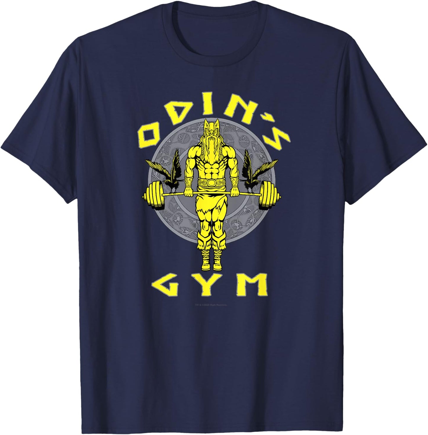 Odin's Gym Fitness Workout Training Weightlifting T-Shirt - T-Shirt | Navy