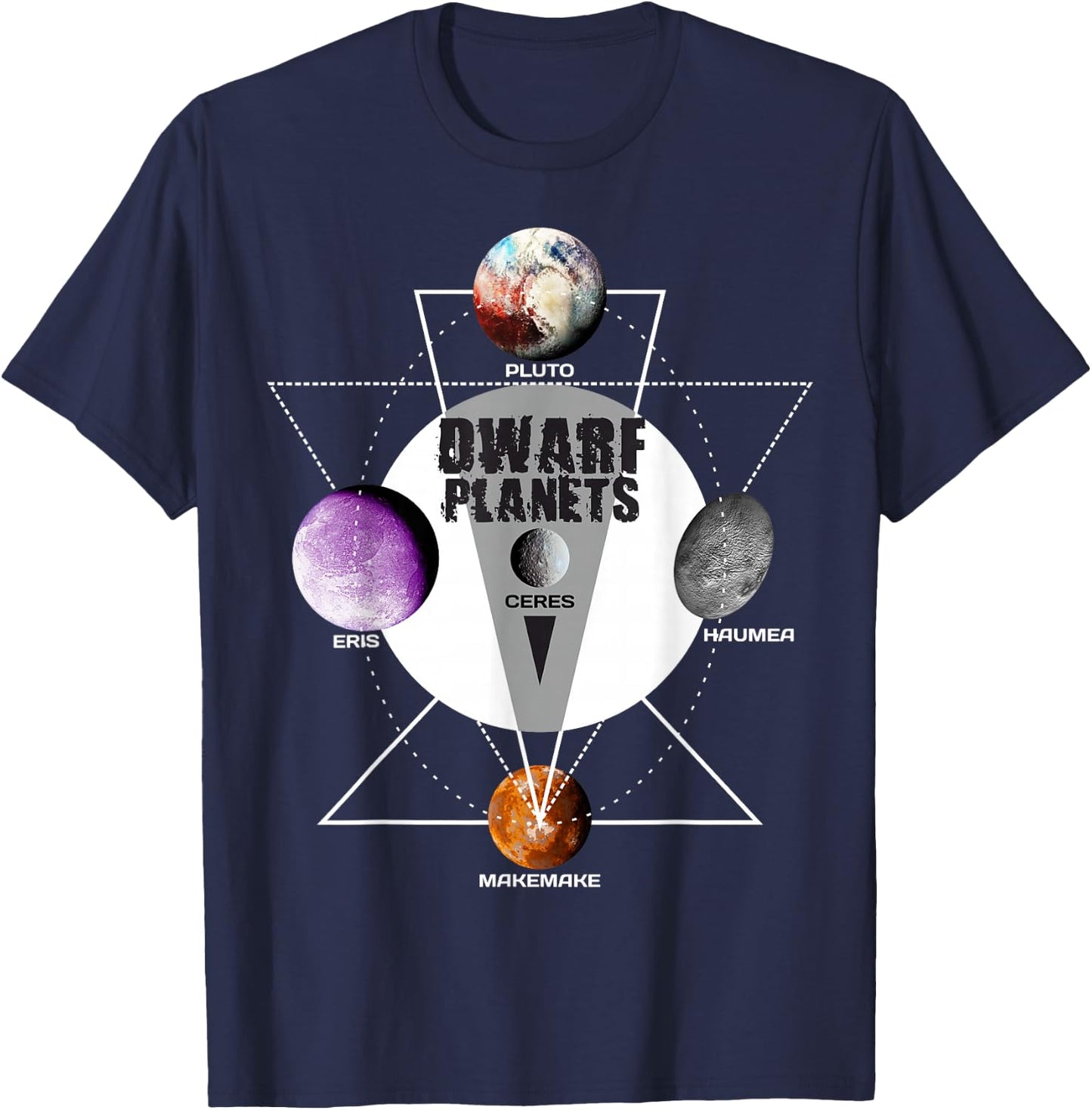 Solar System - Dwarf Planets Gift T Shirt T-Shirt - T-Shirt | Navy