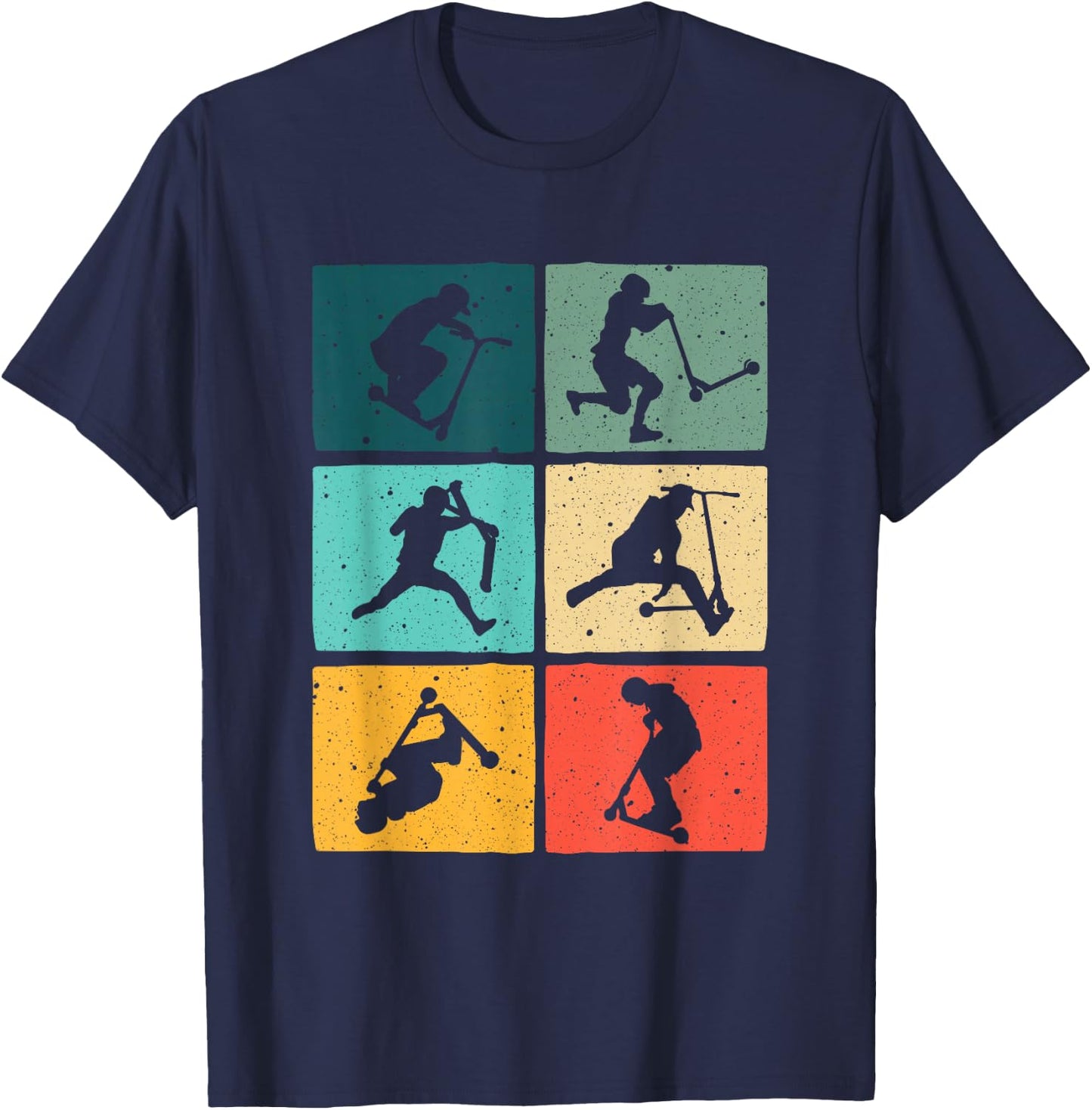 Funny Scooters Stunt Vintage Art Women Best Riders T-Shirt - T-Shirt | Navy