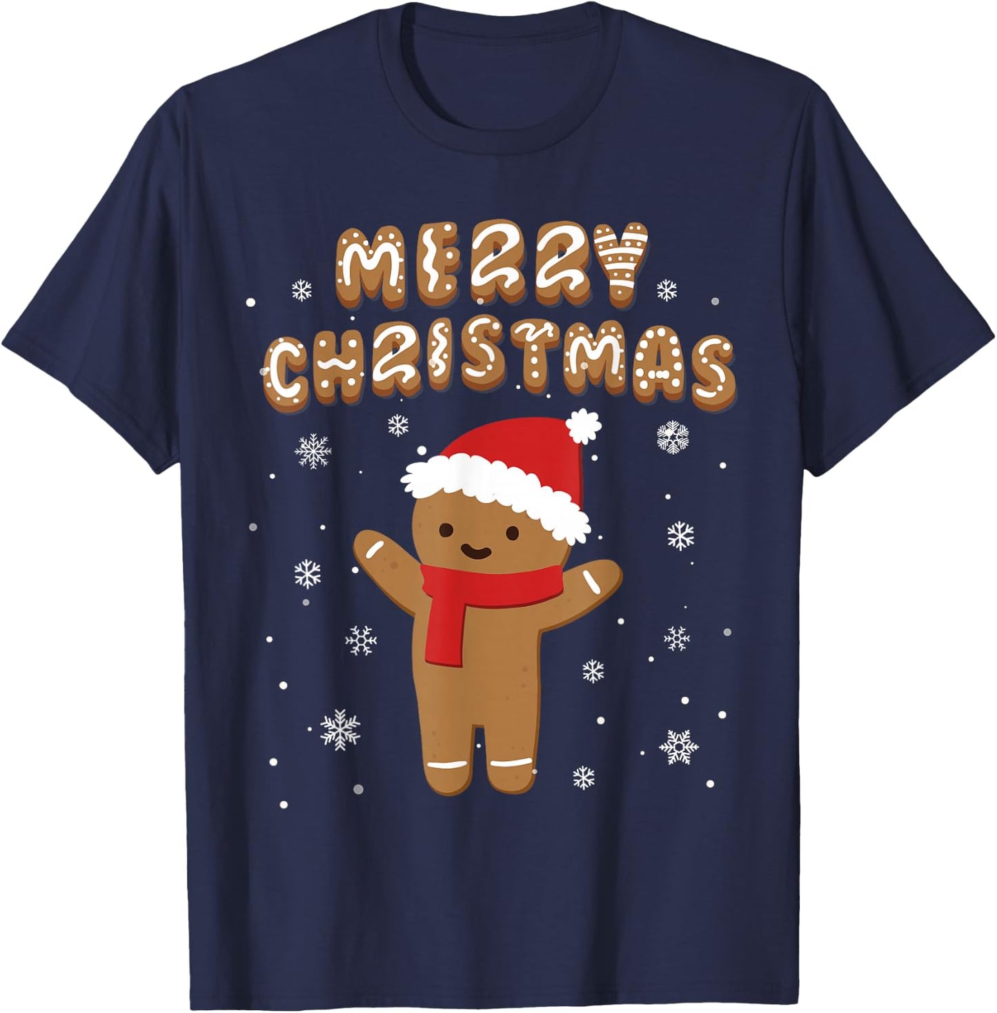 Merry Christmas Gingerbread Merry Christmas Cookie Bakers T-Shirt - T-Shirt | Navy