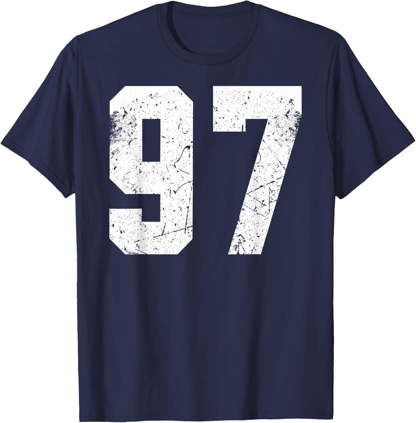 Number 52 Blue Sports Team T-Shirt - T-Shirt | Navy