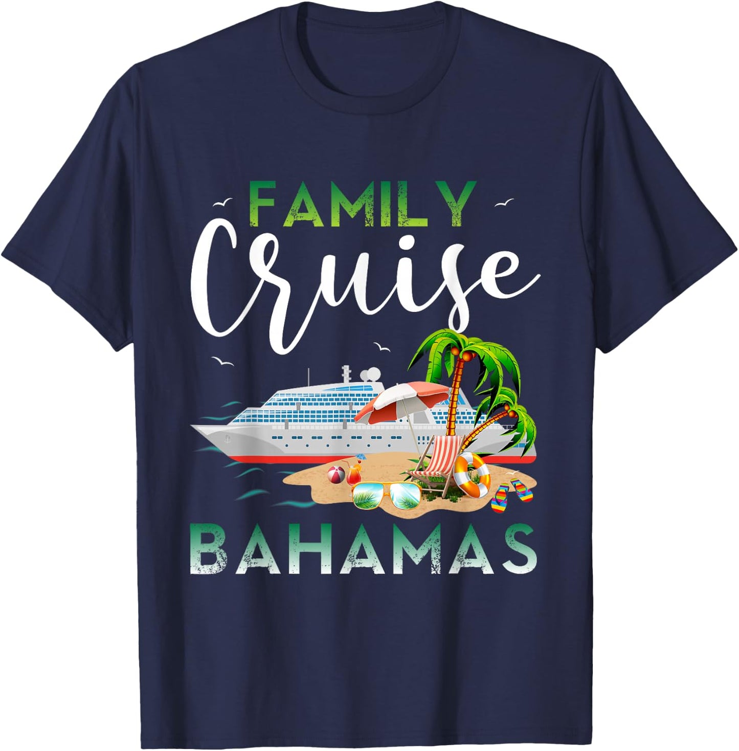 Bahamas Family Cruise Family Cruise Bahamas Shirts Cruise T-Shirt - T-Shirt | Navy