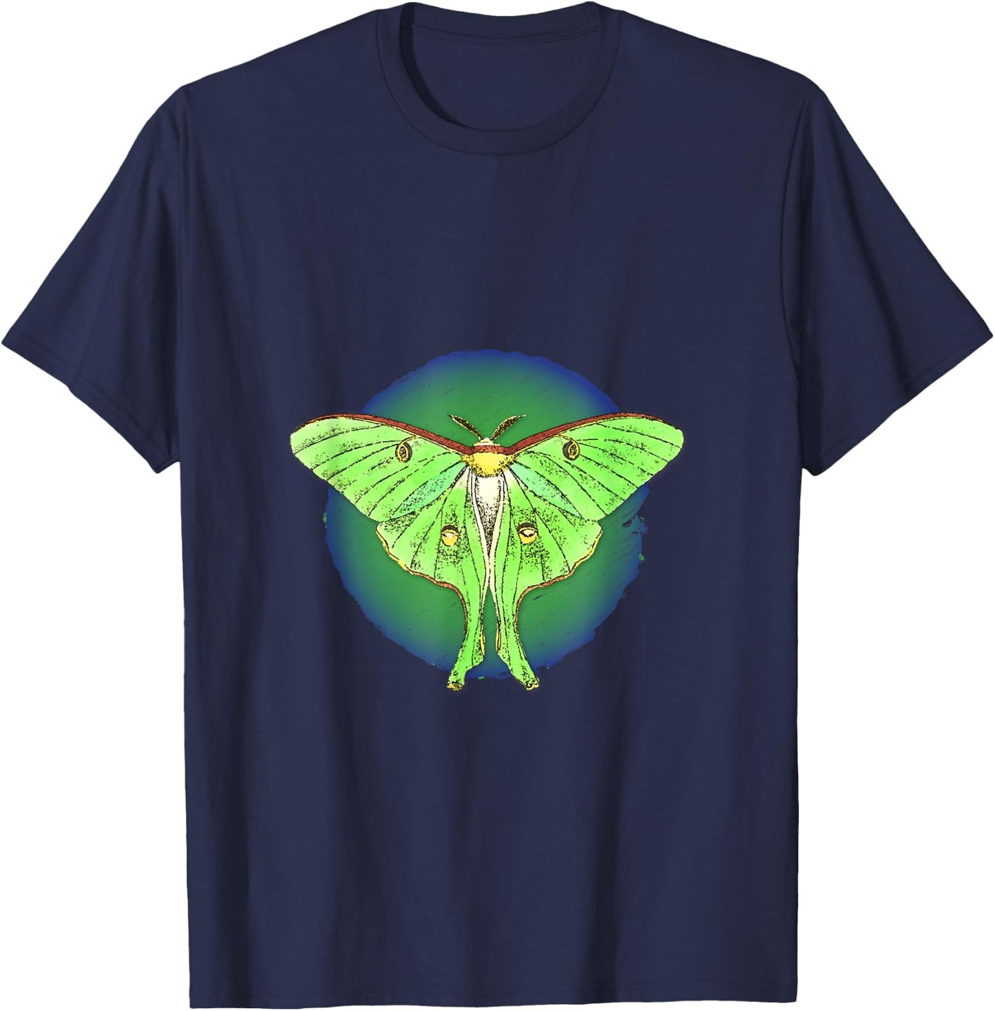Luna Moth flying insects T-Shirt - T-Shirt | Navy