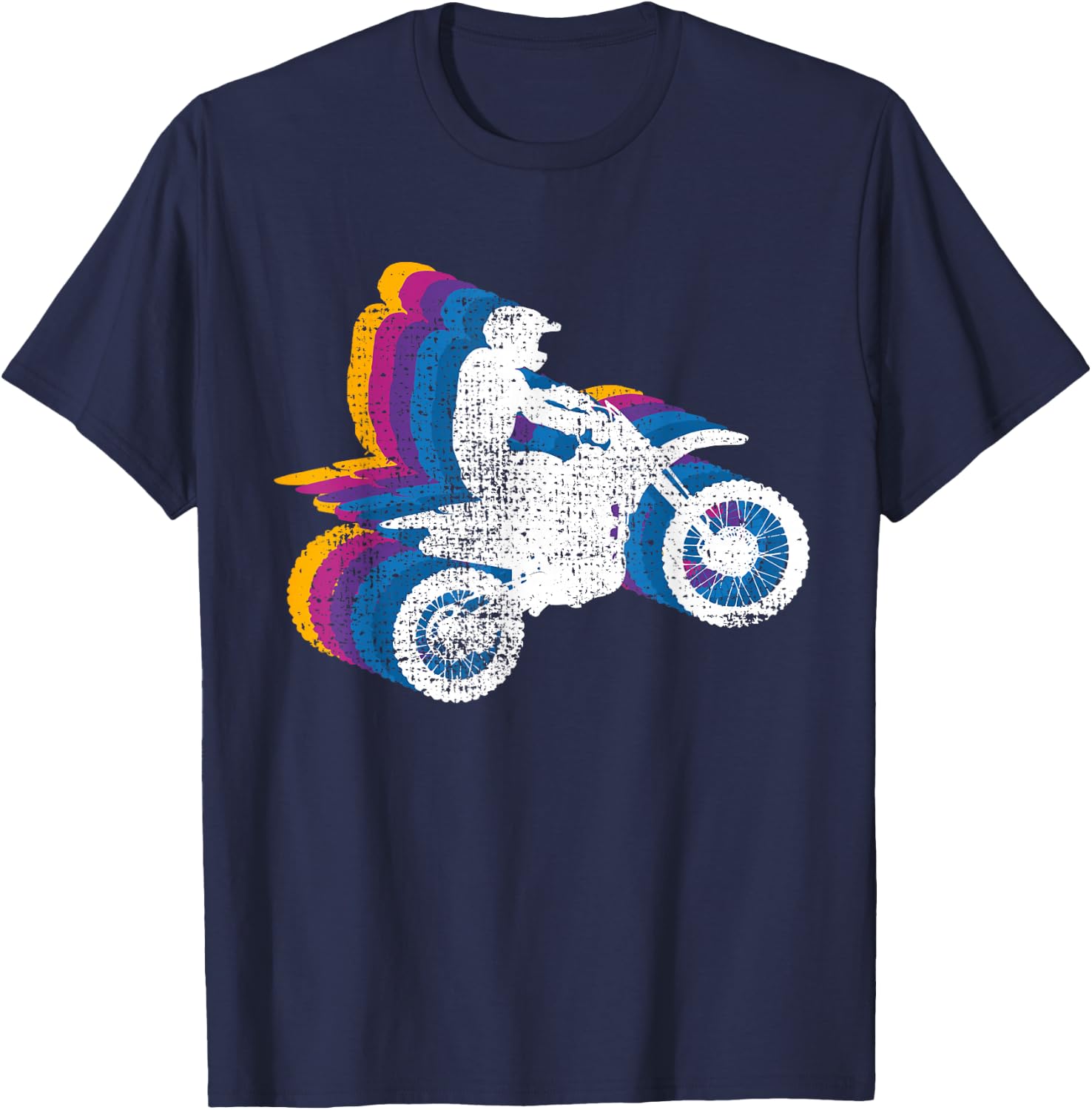 Motocross Motorcross Dirt Bike Gift T-Shirt - T-Shirt | Navy