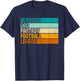 Retro Husband Dad Fantasy Football Legend | Fantasy Football T-Shirt - T-Shirt | Navy