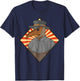 Plague Doctor Steampunk Retro Creepy Medieval Gothic Raven T-Shirt - T-Shirt | Navy