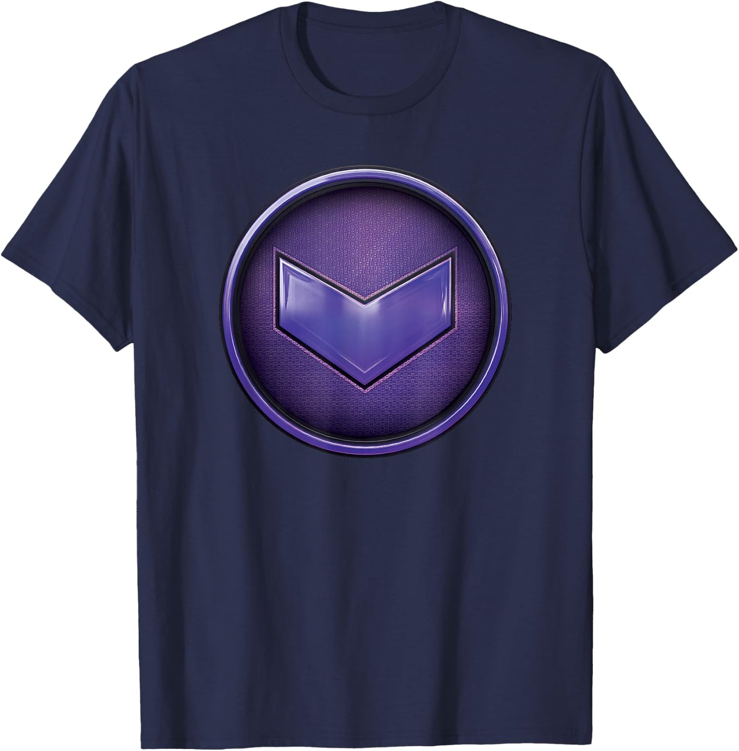 Marvel Hawkeye Kate Bishop Purple Logo T-Shirt - T-Shirt | Navy