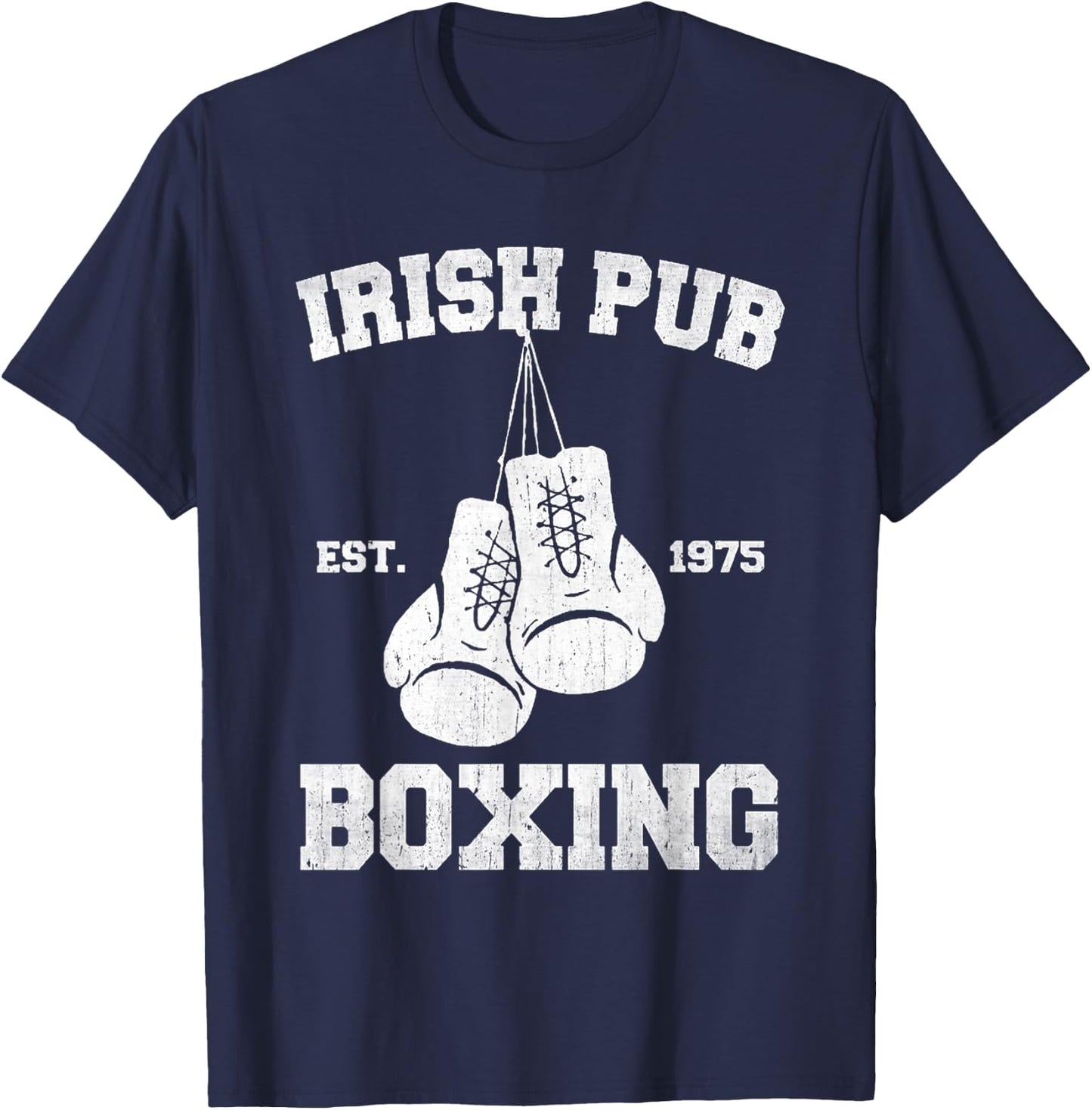 Vintage Irish Pub Est 1975 Boxing Day T-Shirt - T-Shirt | Navy