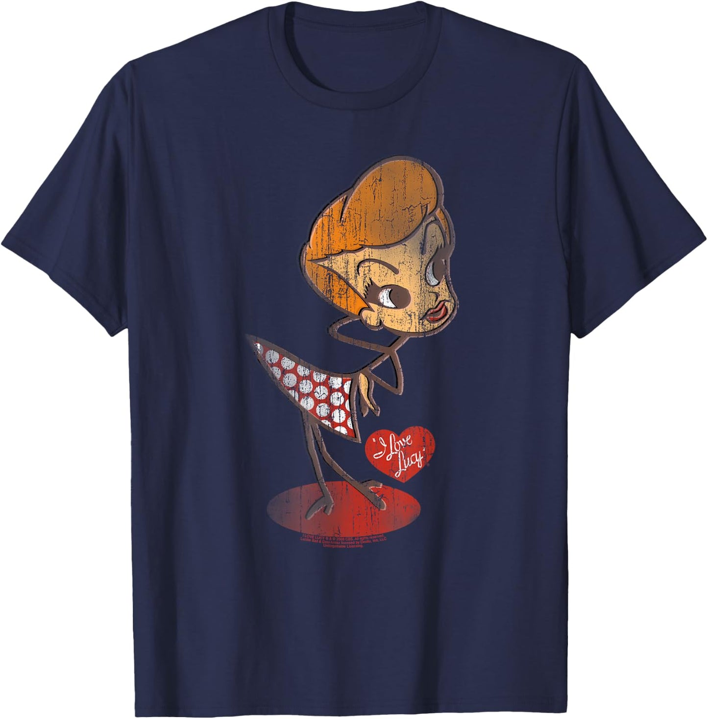 I Love Lucy Vintage Doll T-Shirt - T-Shirt | Navy