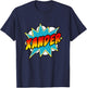 Kids Boys Xander Name Comic Book Superhero T-Shirt - T-Shirt | Navy