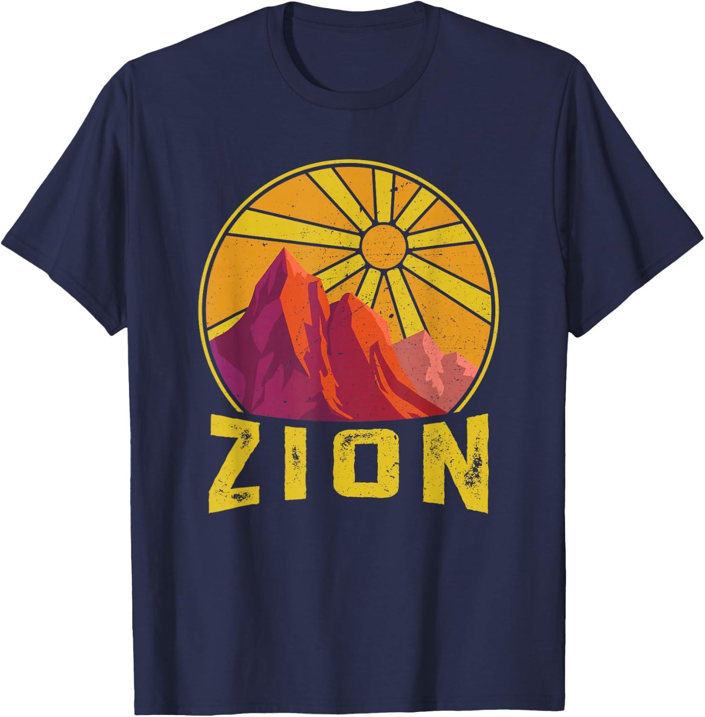 Zion National Park Nature Lover Hiking Fan T-Shirt - T-Shirt | Navy