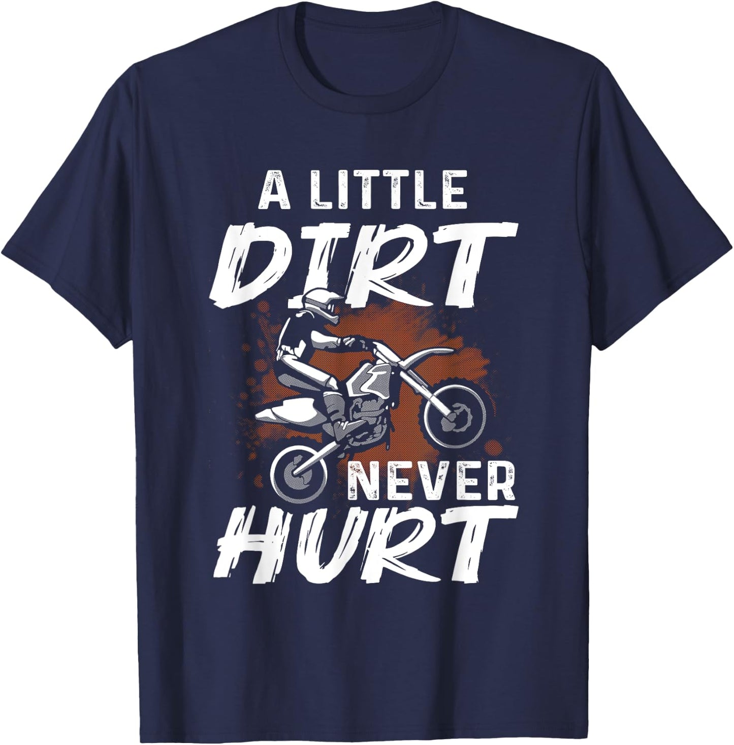 Funny Dirt Bike Gift Boys Men Motorcycle Motocross Biker T-Shirt - T-Shirt | Navy