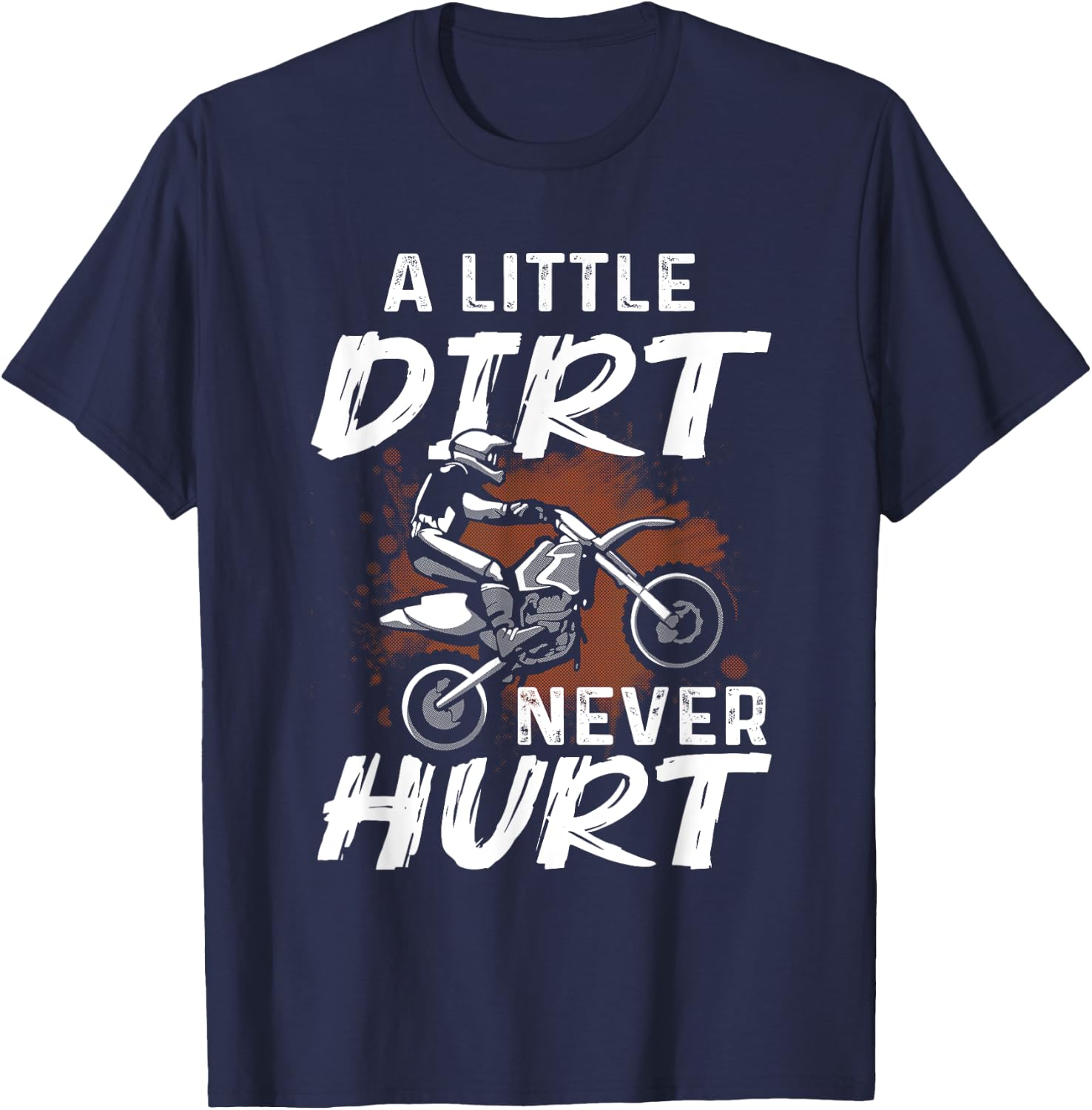 Funny Dirt Bike Gift Boys Men Motorcycle Motocross Biker T-Shirt - T-Shirt | Navy