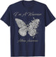 Butterfly I’m A Warrior Asthma Awareness T-Shirt - T-Shirt | Navy