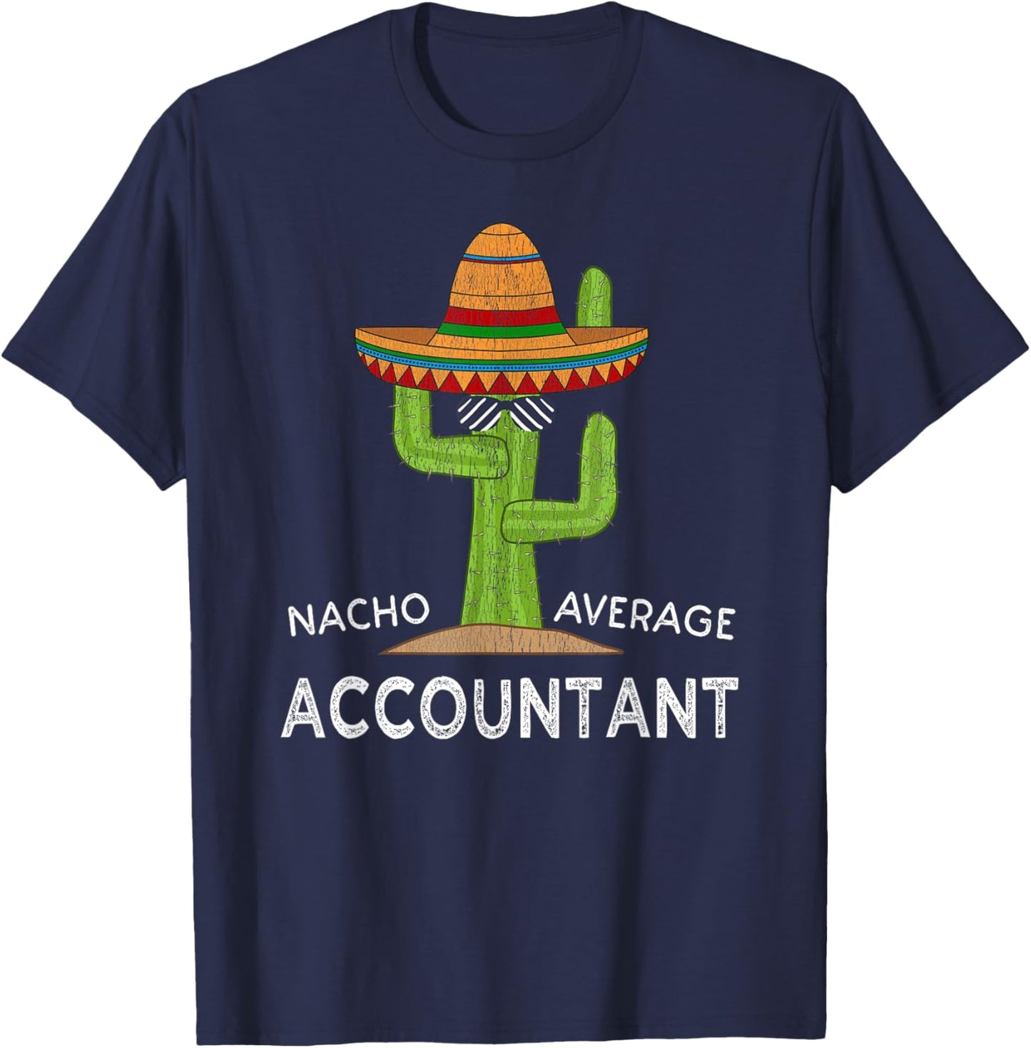 Fun Hilarious Accounting Humor | Funny Accountant T-Shirt - T-Shirt | Navy