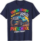 Back to School Preschool Pre-K Monster Truck First Day Boys T-Shirt - T-Shirt | Navy