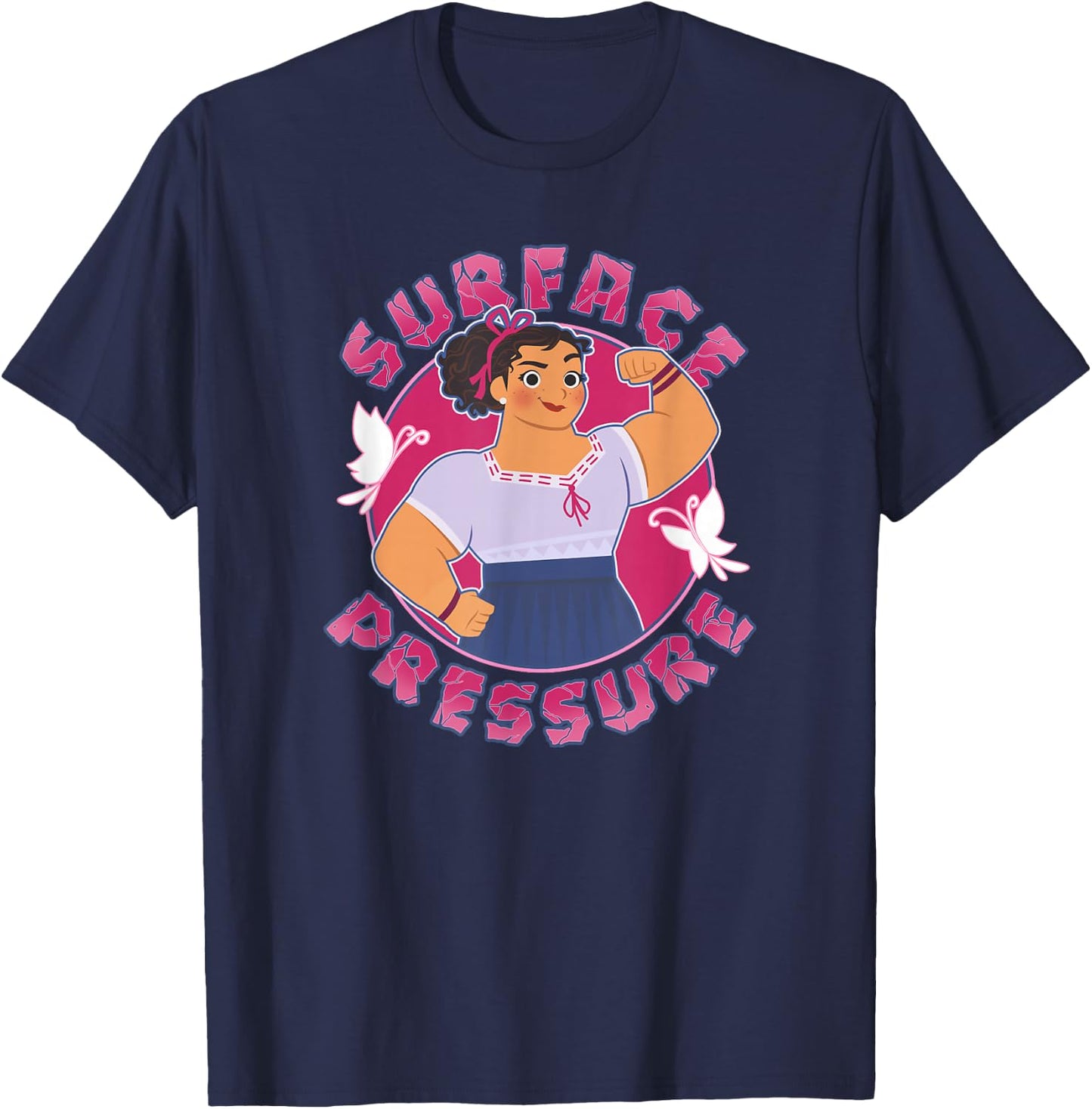 Disney Encanto Luisa Surface Pressure Strong Portrait T-Shirt - T-Shirt | Navy