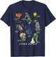 Botanist Gardening Fleur Fatale Poison Botanical Chart T-Shirt - T-Shirt | Navy