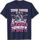 Baseball Player Grandma Grandmother Baseball Enthusiast T-Shirt - T-Shirt | Navy