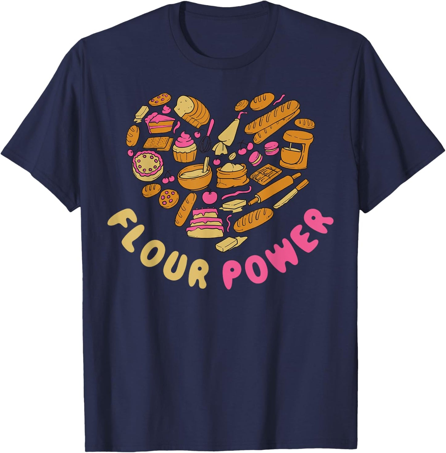 Flour Power T-Shirt - T-Shirt | Navy