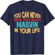 Funny Marvin Personalized First Name Joke Item T-Shirt - T-Shirt | Navy