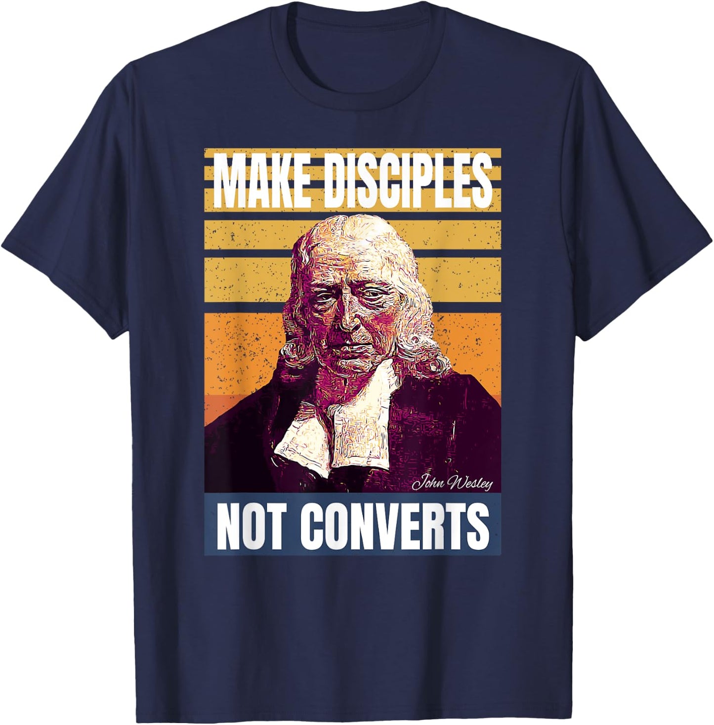 John Wesley Methodist T-Shirt - T-Shirt | Navy