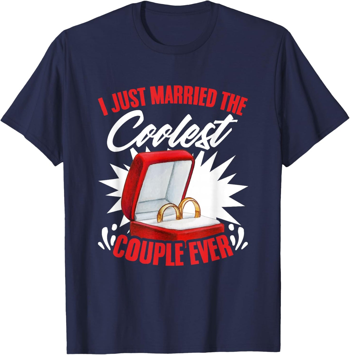 Married Couple Wedding Officiant Marriage Ordained Minister T-Shirt - T-Shirt | Navy