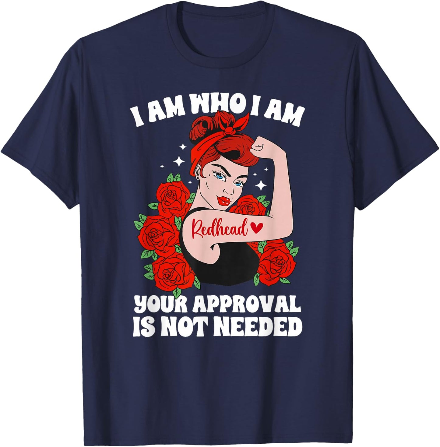 Redhead Proud Red Haired Ginger Red Hair T-Shirt - T-Shirt | Navy