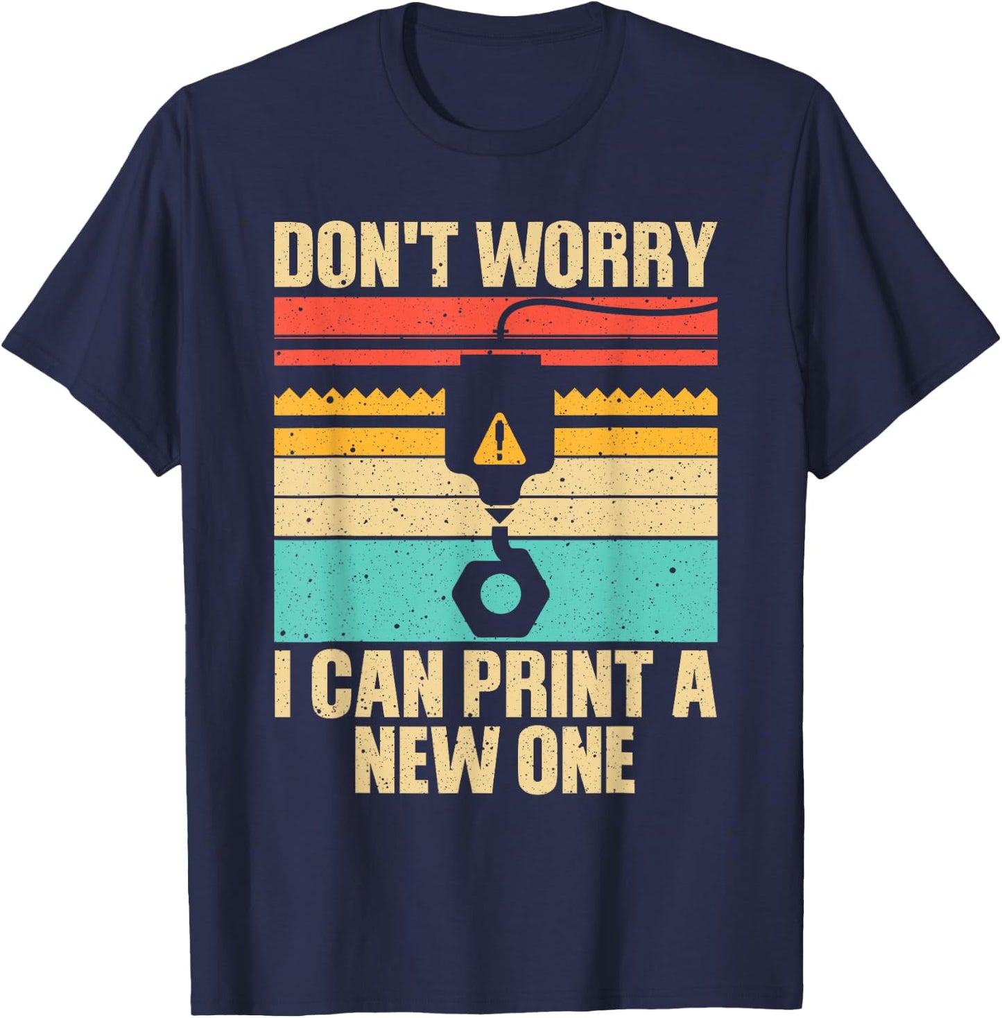 Cool 3D Printing Women Printing Machine 3D Printer T-Shirt - T-Shirt | Navy