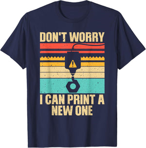 Cool 3D Printing Women Printing Machine 3D Printer T-Shirt - T-Shirt | Navy