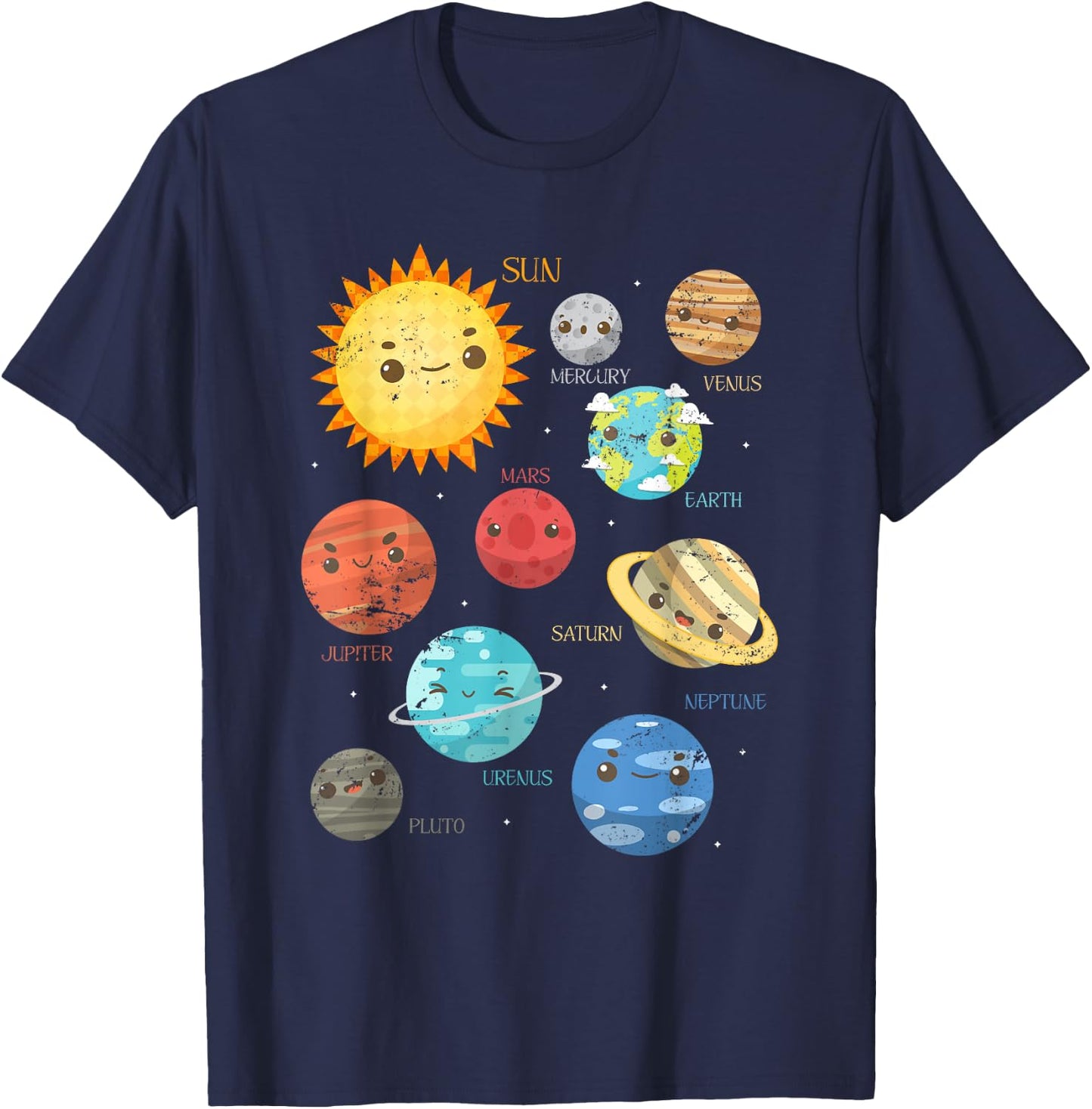 Planets Astrophysicist Toddlers Gift Telescope Astronomy T-Shirt - T-Shirt | Navy