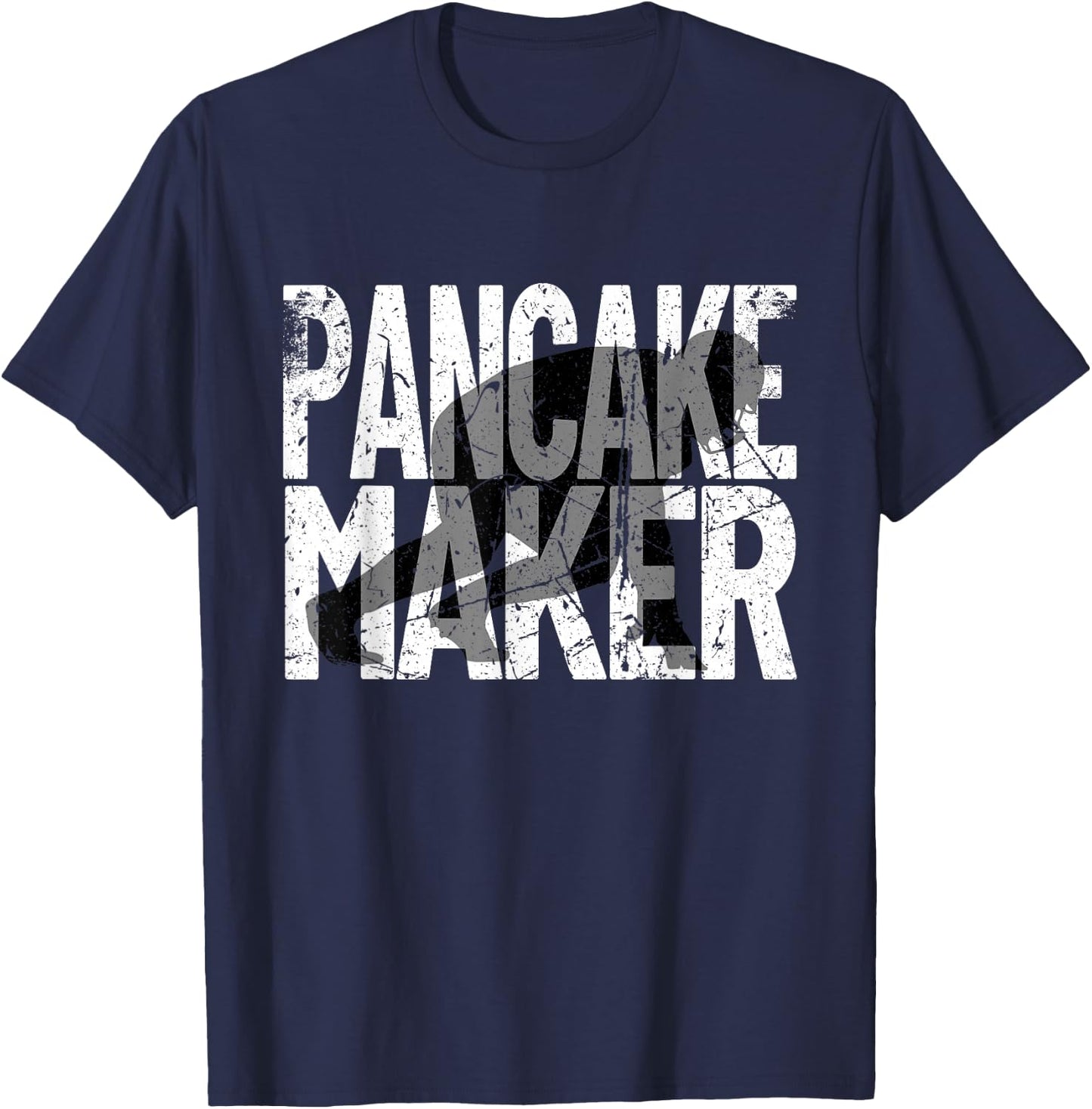 Vintage Football Player Meme Lineman Pancake Maker T-Shirt - T-Shirt | Navy