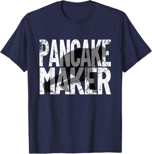 Vintage Football Player Meme Lineman Pancake Maker T-Shirt - T-Shirt | Navy