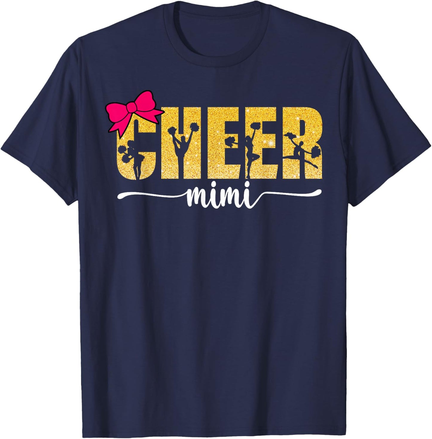 Cheerleader Cheerleading Cheer Mimi T-Shirt - T-Shirt | Navy