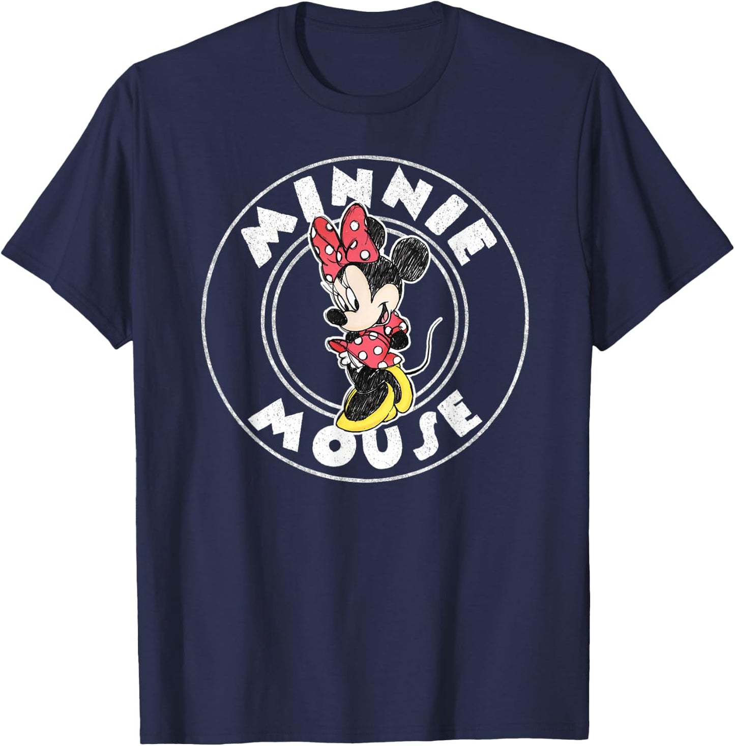 Minnie Mouse - Character Circle T-Shirt - T-Shirt | Navy