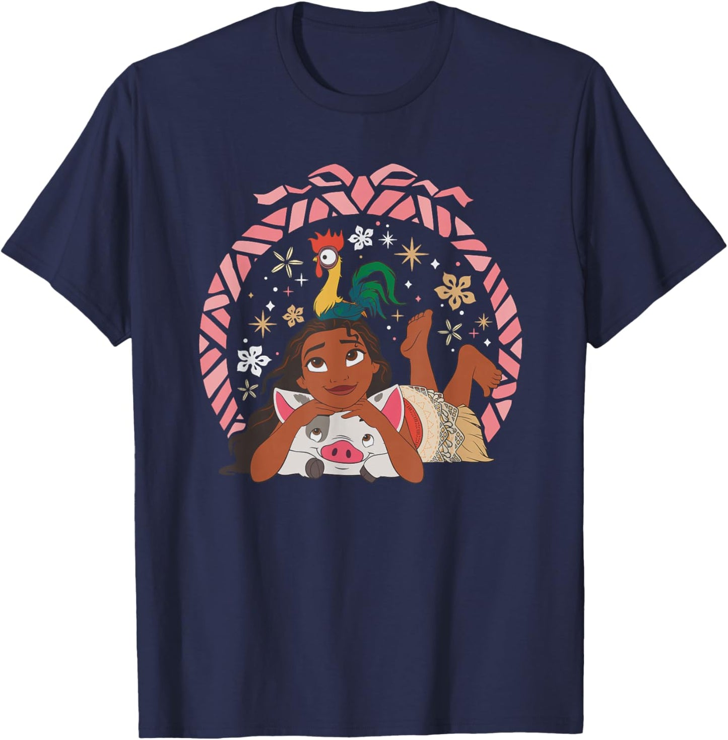 Disney Princess Moana HEI HEI and Pua Holiday T-Shirt - T-Shirt | Navy