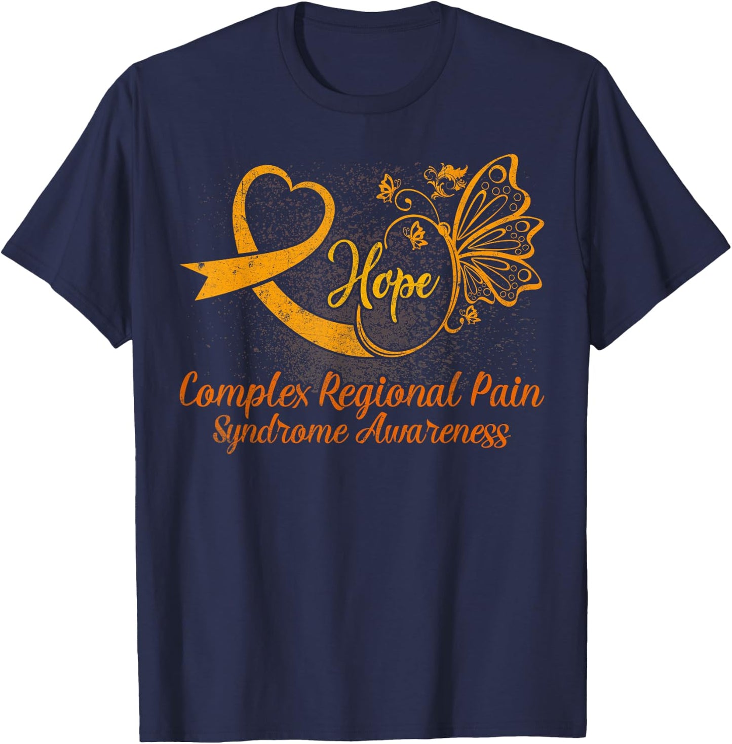 CRPS Awareness Complex Regional Pain Syndrome Novelty T-Shirt - T-Shirt | Navy
