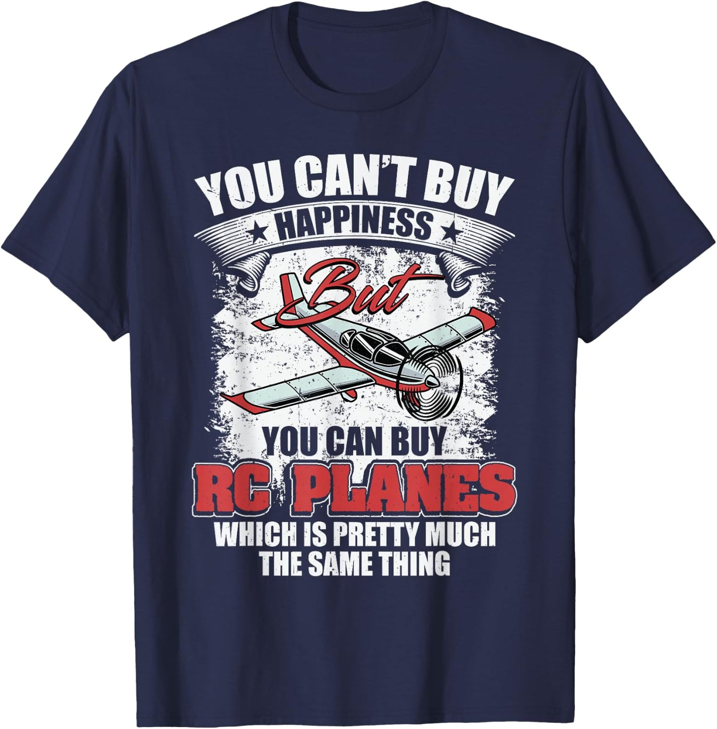 Radio Controlled Planes RC Airplane Fighter Jet RC Plane T-Shirt - T-Shirt | Navy