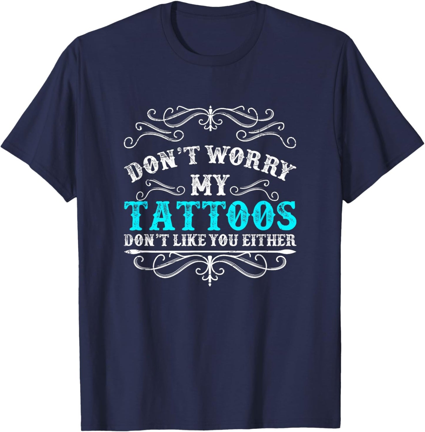 Tattoo Studio Tattoo Artist Gift Funny Tattoo T-Shirt - T-Shirt | Navy